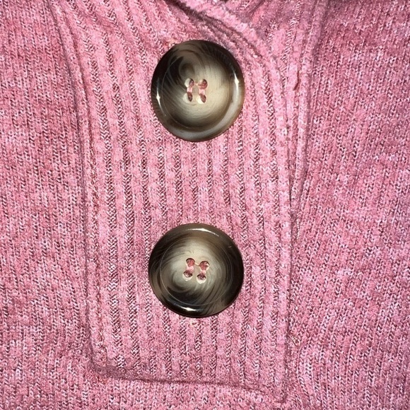 Anthropologie Saturday Sunday Pullover Sweater S Mauve Dusty Pink Rose Soft - Picture 6 of 11